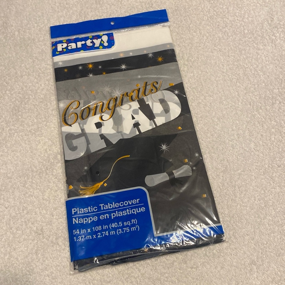 Graduation Plastic tablecover